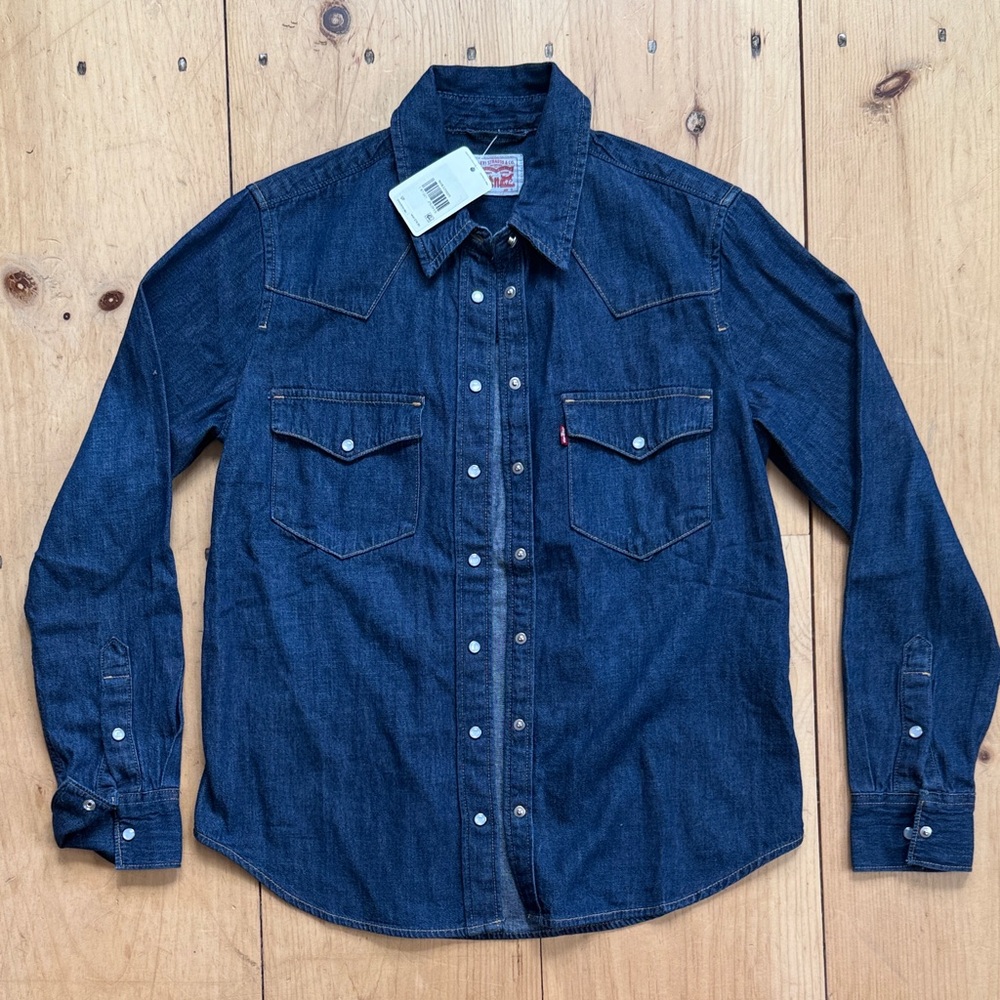 Levi Strauss denim button down. With tags.